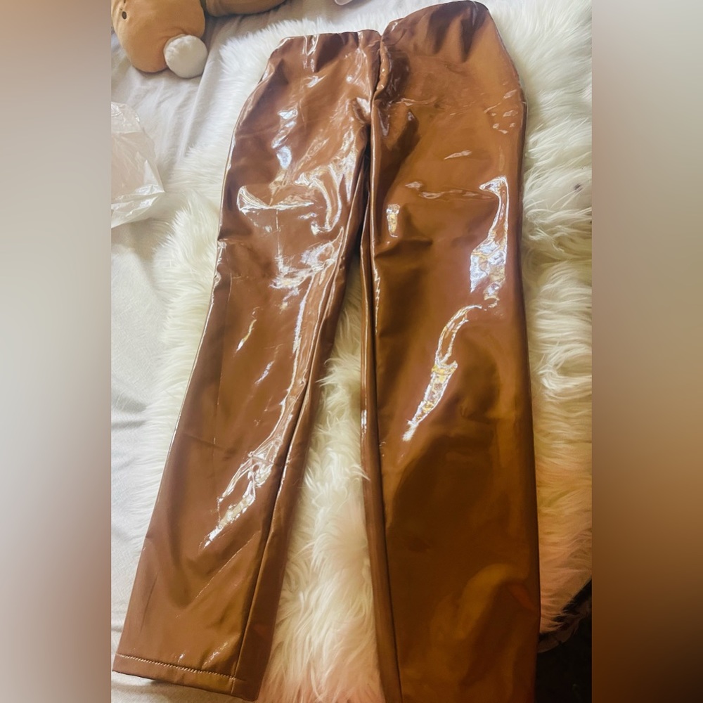 Leather skinny pant